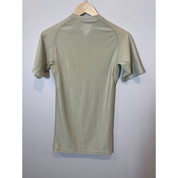 5.11 Tactical Short Sleeve Base Layer Size M Crew Neck Stretchy Light Tan - Picture 2 of 8